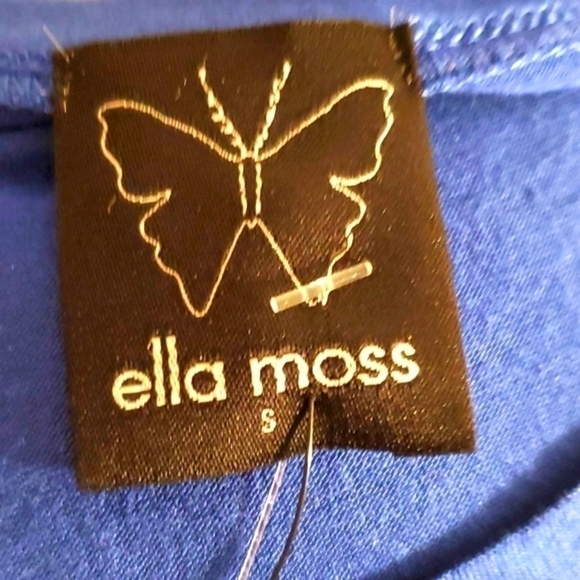 Ella Moss Blue Tunic with Belle sleeve Size Small New with tags - Picture 13 of 16